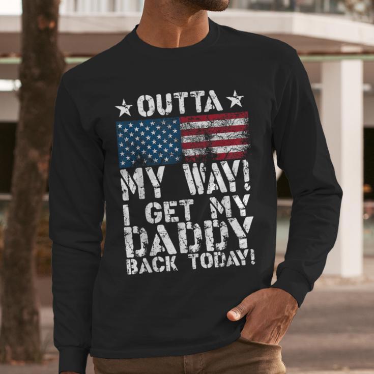 Cool I Get My Daddy Back Today Military Child Small Men Long Sleeve T-Shirt Cool I Get My Daddy Back Today Military Child Small Men Long Sleeve T-Shirt