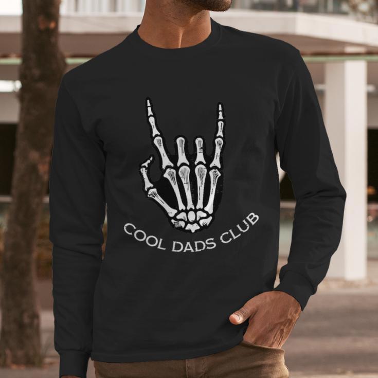 Cool Dads Club Skeleton Rock Pocket Fathers Day Rocker Hand Men Long Sleeve T-Shirt Cool Dads Club Skeleton Rock Pocket Fathers Day Rocker Hand Men Long Sleeve T-Shirt
