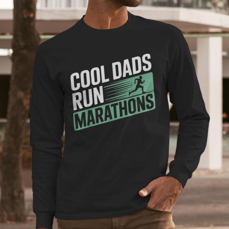 Cool Dads Run Marathons Marathon Running Runner Men Long Sleeve T-Shirt