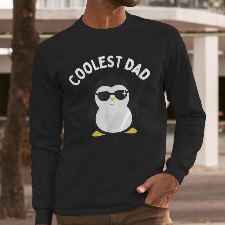 The Coolest Dad Cool Penguin By Dangerous Dad Men Long Sleeve T-Shirt