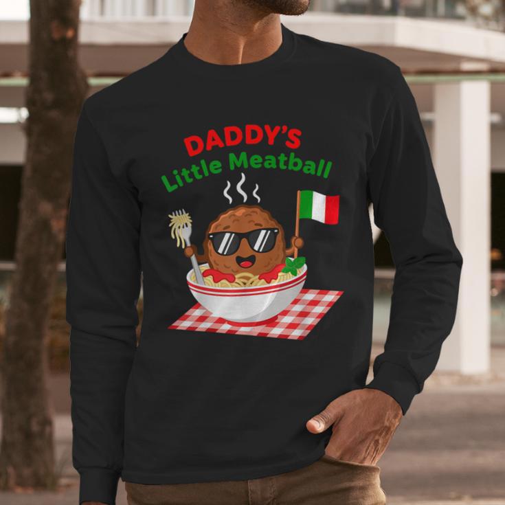 Couple Daddy's Little Meatball Italian Men Men Long Sleeve T-Shirt