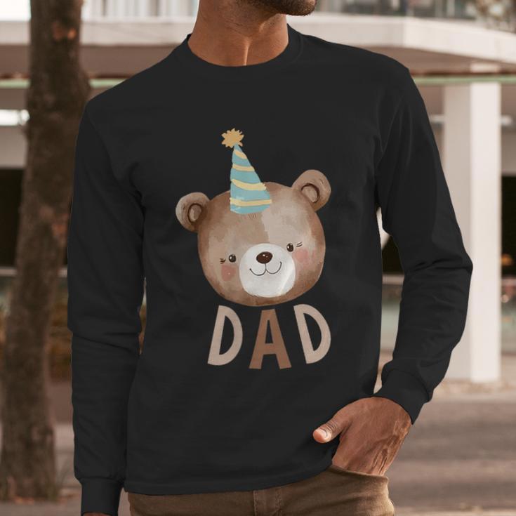 Dad Bear 1st Birthday Beary First Birthday Matching Family Men Long Sleeve T-Shirt