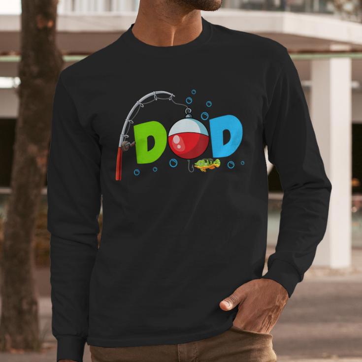 Dad Of The Birthday Boy Birthday Fishing Family Men Long Sleeve T-Shirt
