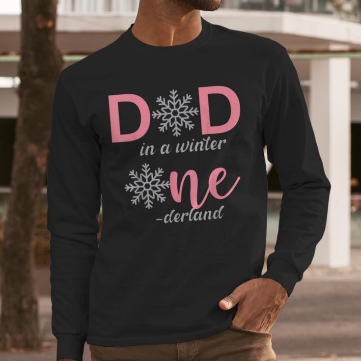 Dad Of The Birthday For Girl Winter Onederland 1st Birthday Men Long Sleeve T-Shirt Dad Of The Birthday For Girl Winter Onederland 1st Birthday Men Long Sleeve T-Shirt