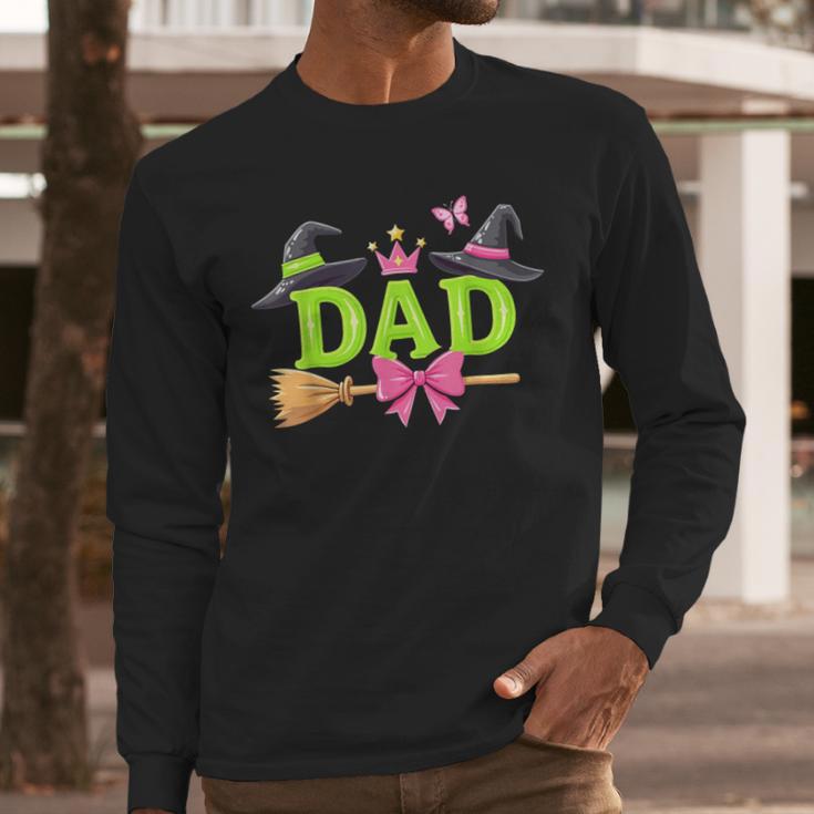 Dad Of The Birthday Girl Witch Family Party Decorations Men Long Sleeve T-Shirt