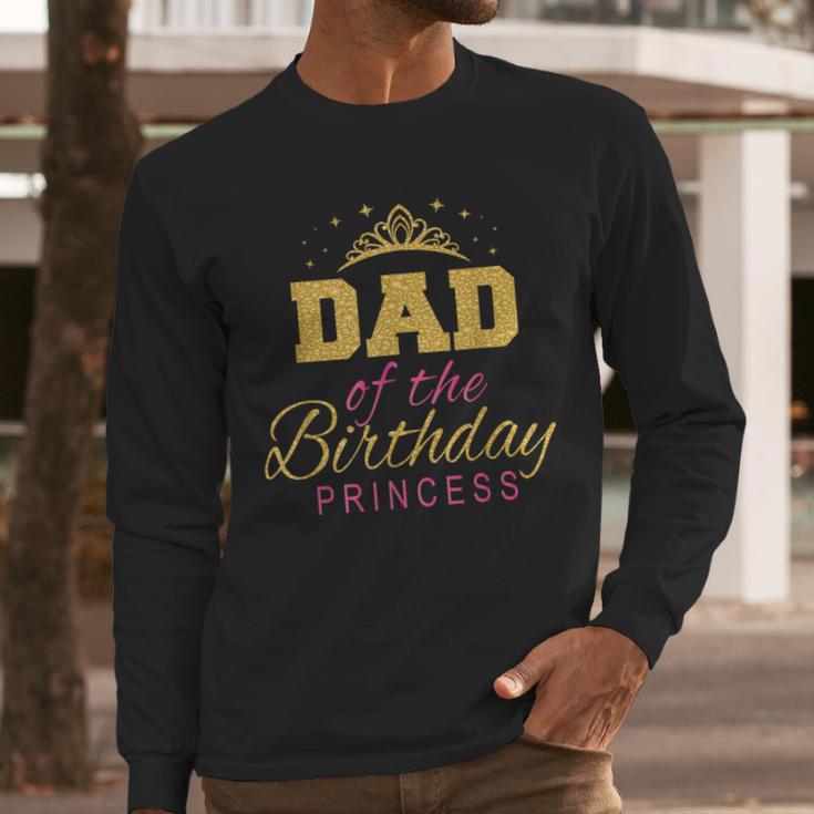 Dad Of The Birthday Princess Girls Party Small Men Long Sleeve T-Shirt