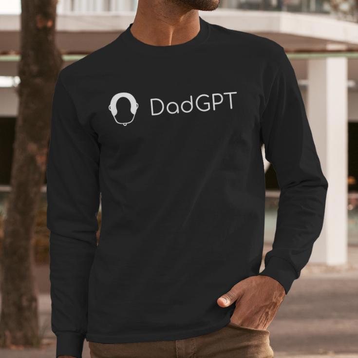 Dad GPT Bald AI Men Long Sleeve T-Shirt