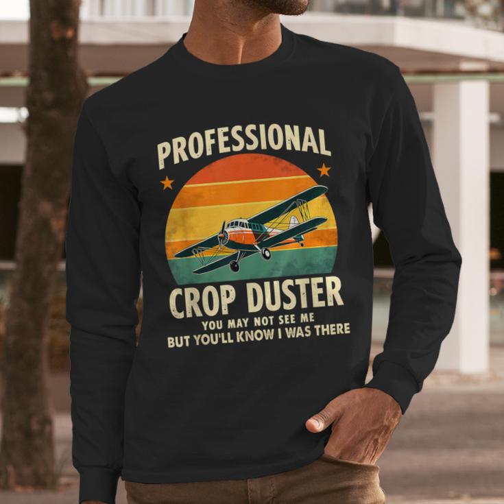 Dad Joke Farter Professional Crop Duster Men Long Sleeve T-Shirt