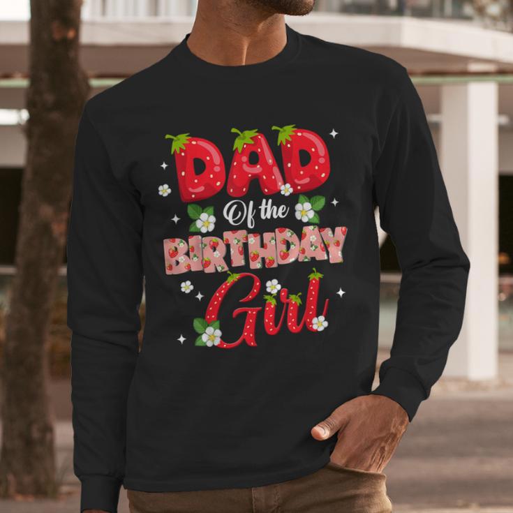 Dad And Mom Birthday Girl Strawberry Berry Sweet One Two Men Long Sleeve T-Shirt