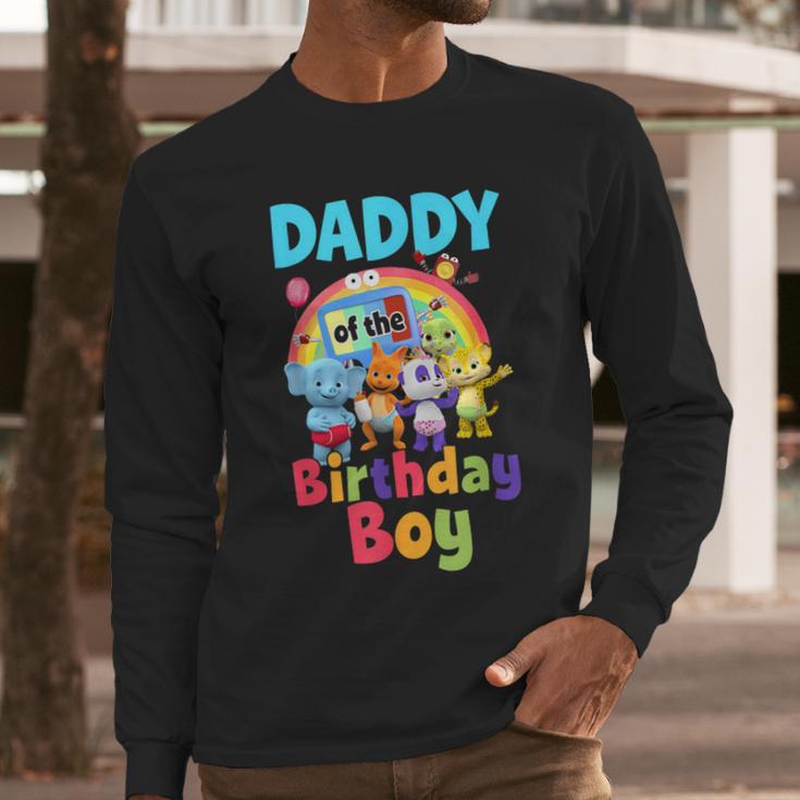 Dad And Mom Daddy Of The Birthday Boy Family Party Decor Men Long Sleeve T-Shirt