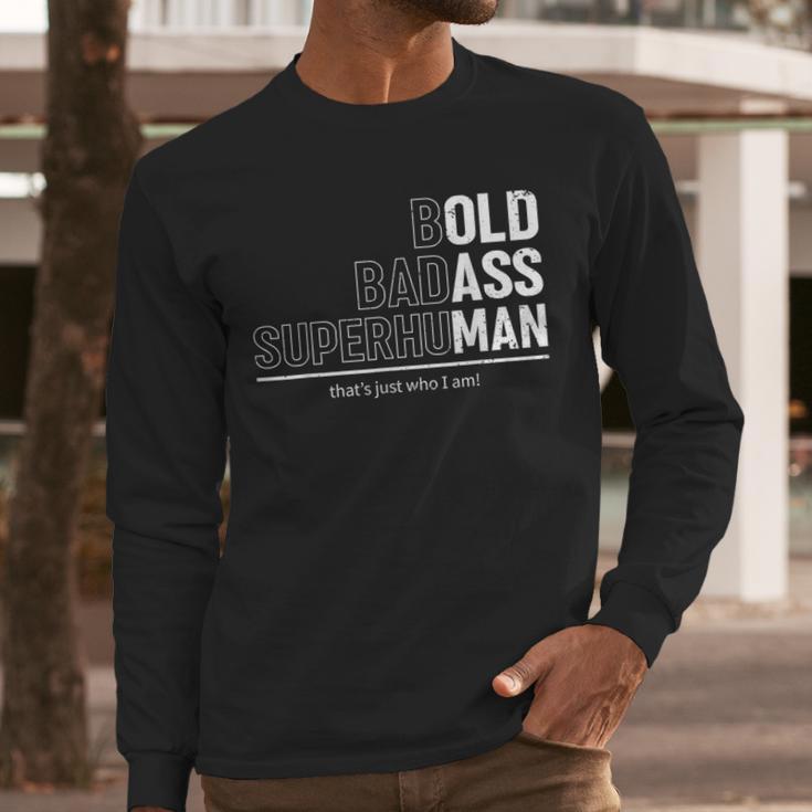 Dad Old Man Grandpa Gag Birthday Fathers Day Dad Men Long Sleeve T-Shirt