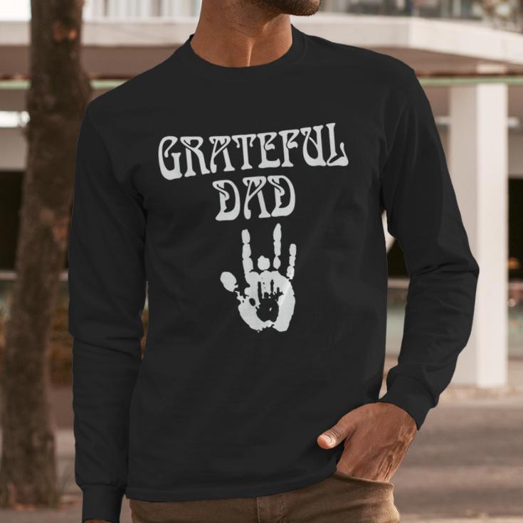 Dad Retro Distressed Grateful Dad Men Long Sleeve T-Shirt