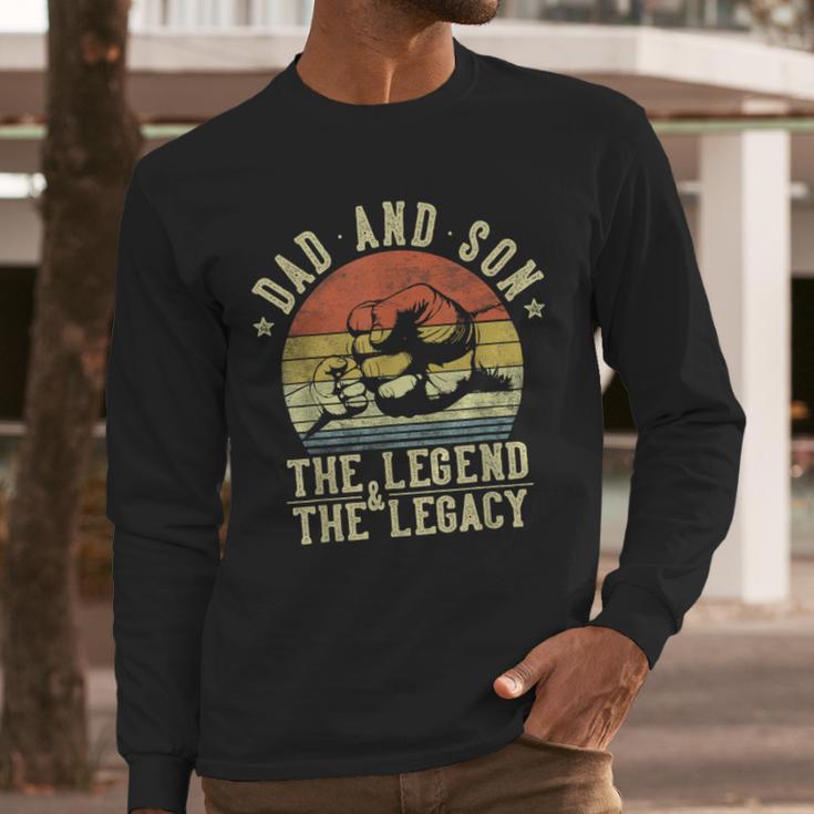 Dad And Son The Legend And The Legacy Dad Men Long Sleeve T-Shirt