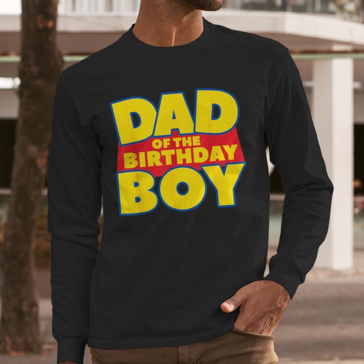 Dad Of The Toy Birthday Boy Story Theme B-Day Men Long Sleeve T-Shirt