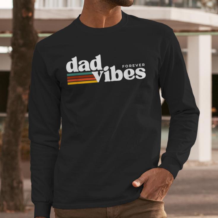 Dad-Vibes Forever Father Retro Vintage Men Long Sleeve T-Shirt