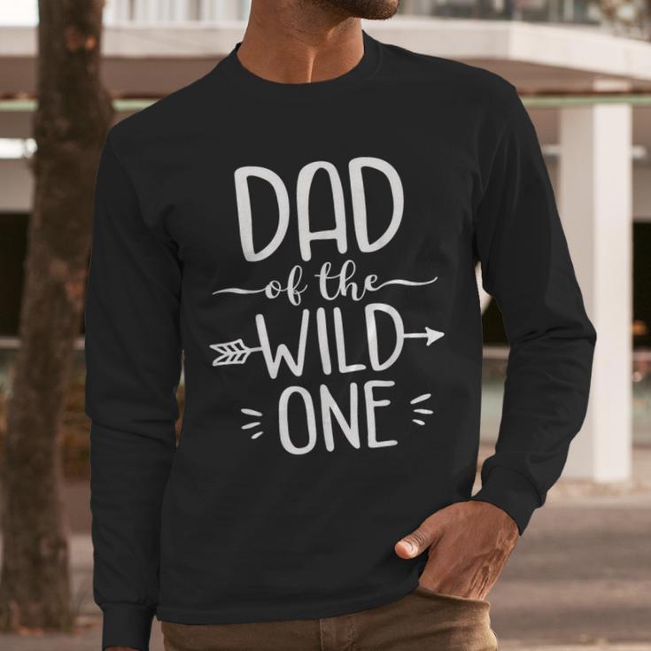 Dad Of The Wild One Shirt 1st Birthday Safari Men Long Sleeve T-Shirt