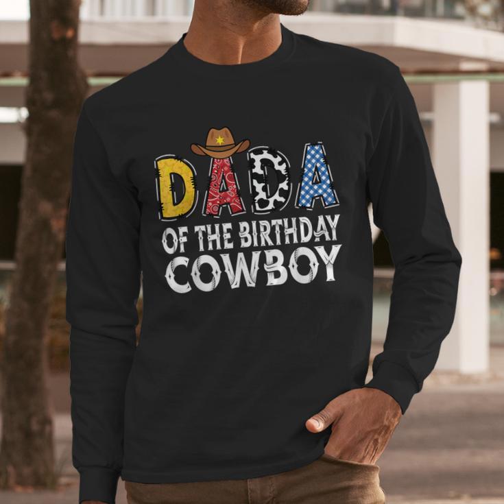 Dada 1st Birthday Cowboy Western Dada Birthday Boy Men Long Sleeve T-Shirt