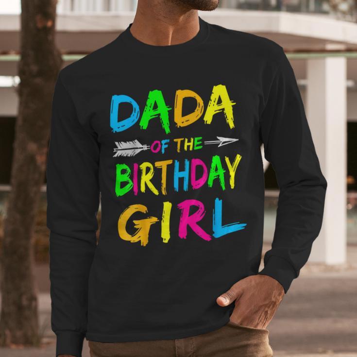 Dada Of The Birthday Girl Retro 80's Party Shirt Men Long Sleeve T-Shirt