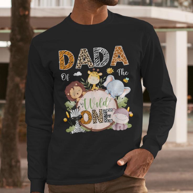 Dada Of The Wild One 1St Birthday Safari Jungle Animals Men Long Sleeve T-Shirt