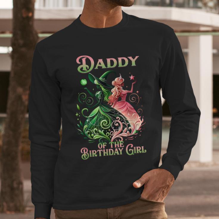 Daddy Of The Birthday Girl Pink And Green Family Matching Men Long Sleeve T-Shirt