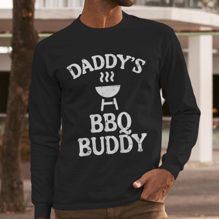 Daddys BBQ Buddy Cute Barbecue Family Match Boys Girls Kids Men Long Sleeve T-Shirt