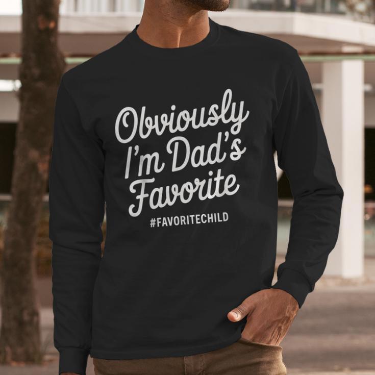 Dads Favorite Son Daughter I'm Dad's Favorite Men Long Sleeve T-Shirt Dads Favorite Son Daughter I'm Dad's Favorite Men Long Sleeve T-Shirt