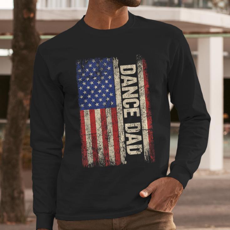 Dance Dad US American Flag Shirt Dancer Dancing Father Men Men Long Sleeve T-Shirt Dance Dad US American Flag Shirt Dancer Dancing Father Men Men Long Sleeve T-Shirt