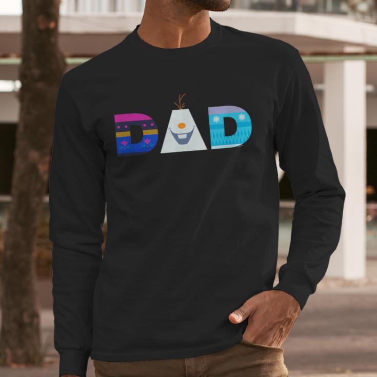 Disney Frozen Elsa Anna Olaf Dad Father's Day Birthday Men Long Sleeve T-Shirt