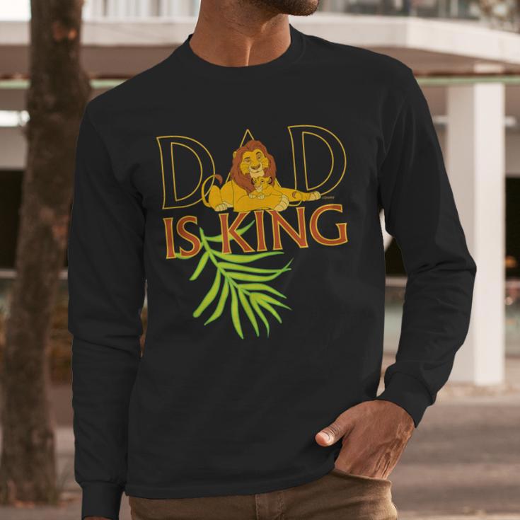 Disney The Lion King Dad Is King Mufasa & Simba Father's Day Men Long Sleeve T-Shirt Disney The Lion King Dad Is King Mufasa & Simba Father's Day Men Long Sleeve T-Shirt
