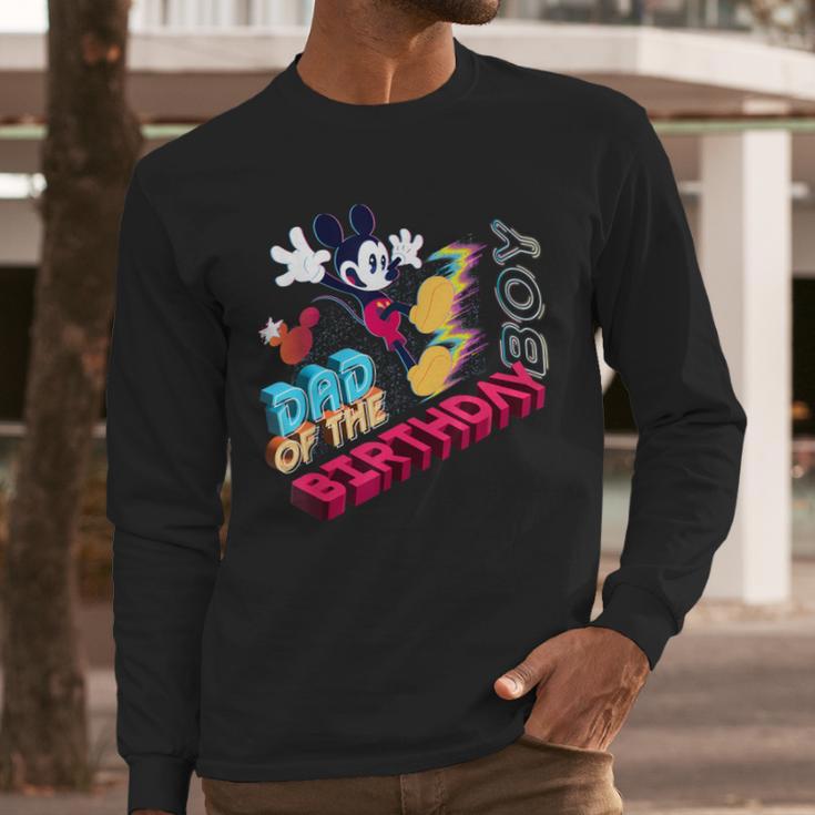 Disney Mickey Mouse Family Star Dad Of The Birthday Boy Men Long Sleeve T-Shirt