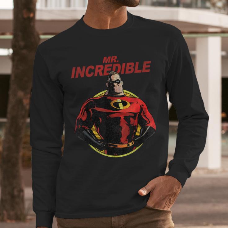 Disney Pixar The Incredibles 2 Mr Incredible Vintage Dad Men Long Sleeve T-Shirt