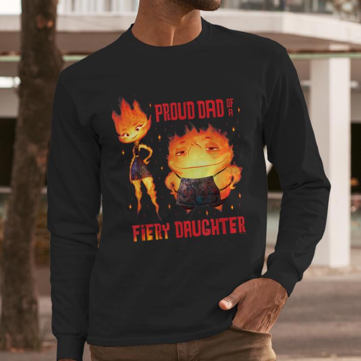 Disney And Pixar’s Elemental Proud Dad Of a Fiery Daughter Men Long Sleeve T-Shirt