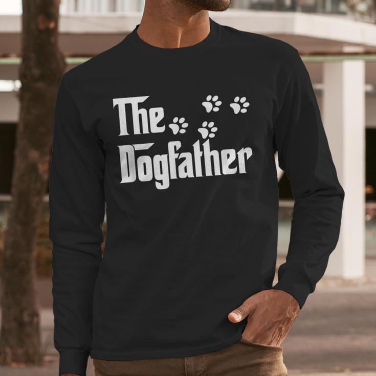 The DogfatherShirt Dad Dog Lover Men Long Sleeve T-Shirt
