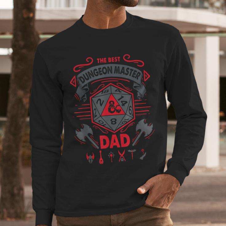 Dungeons & Dragons The Best Dungeon Master Dad Die Logo Men Long Sleeve T-Shirt