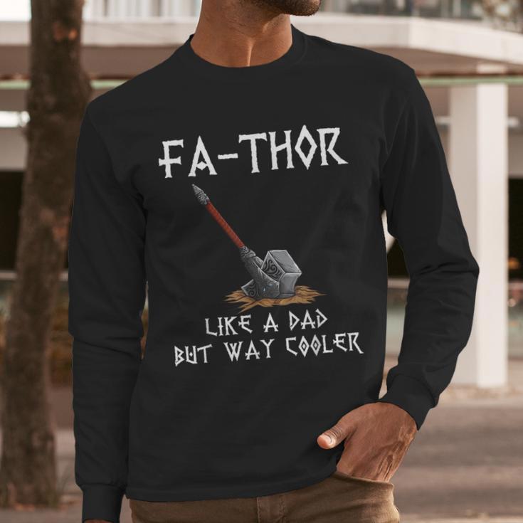 FA-Thor Fathers Day Tshirt Dad Father Men Long Sleeve T-Shirt