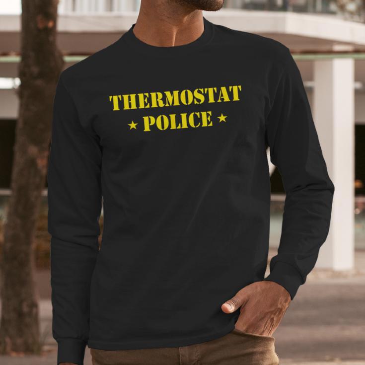 Father For Men Thermostat Police Dad Men Long Sleeve T-Shirt Father For Men Thermostat Police Dad Men Long Sleeve T-Shirt