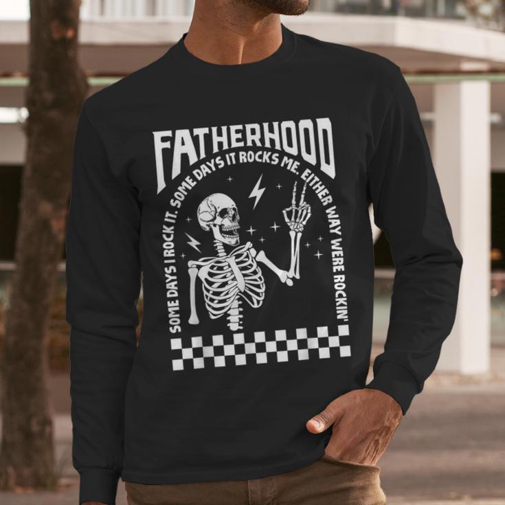 Fatherhood Dad Tour Some Days I Rock It Happy Father's Day Men Long Sleeve T-Shirt Fatherhood Dad Tour Some Days I Rock It Happy Father's Day Men Long Sleeve T-Shirt