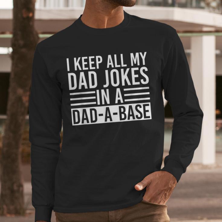 Father's Day Nerd Programmer Dad Jokes Men Long Sleeve T-Shirt