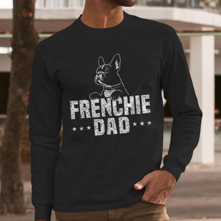 Frenchie Dad Lover Owner French Bulldog Father Daddy Papa Men Women Girls Kids Men Long Sleeve T-Shirt