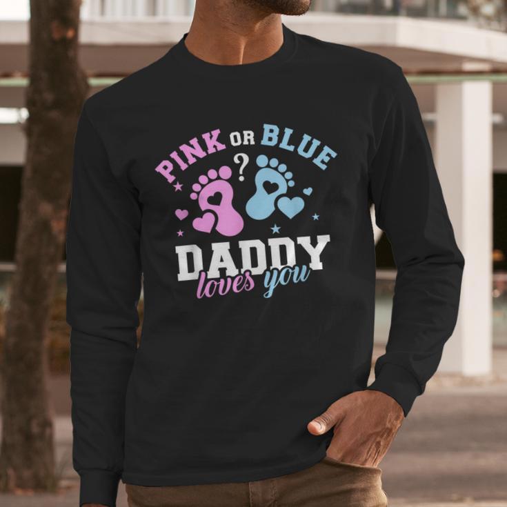 Gender Reveal Daddy Dad Men Long Sleeve T-Shirt