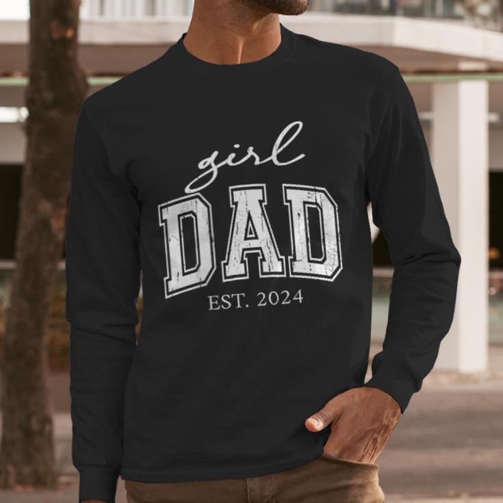 Girl Dad Est 2024 Dad Of Girls Father's Day Men Long Sleeve T-Shirt