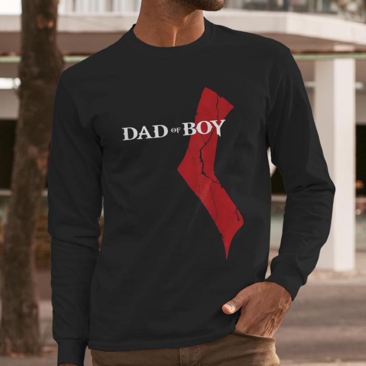 God Of Boy Dad Video Game Tshirt Father's Day Edition Men Long Sleeve T-Shirt