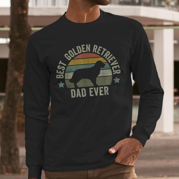 Golden Retriever Dad Dog Shirt Fathers Day Doggy Men Long Sleeve T-Shirt