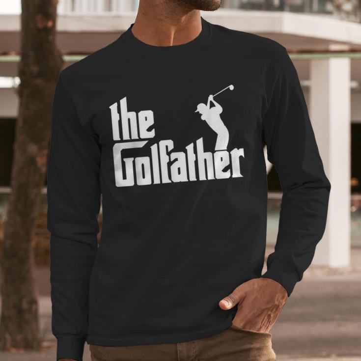 The GolfFather Golf Father God Father Dad Golfer Men Long Sleeve T-Shirt