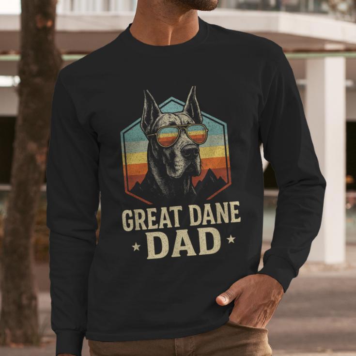 Great Dane Dad Vintage Men Long Sleeve T-Shirt