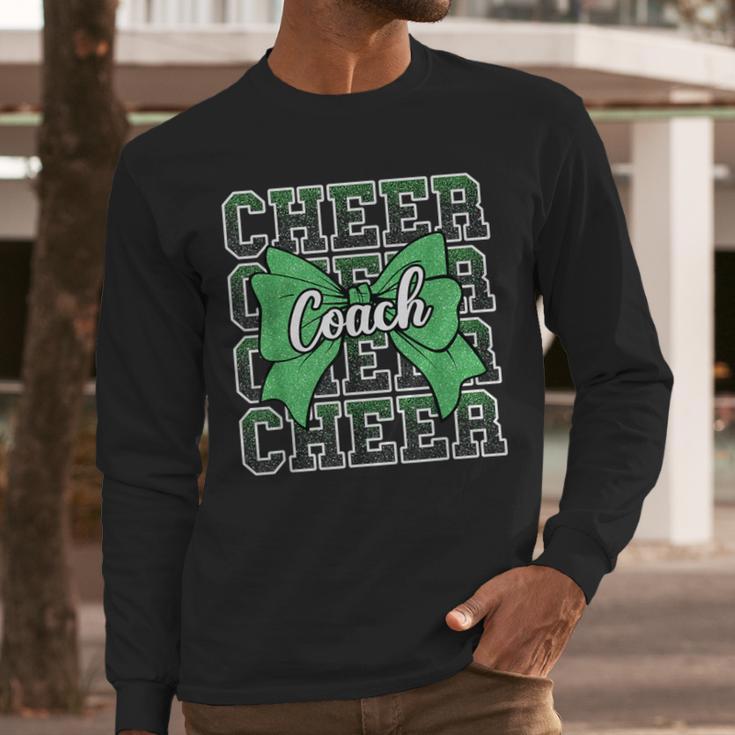 Green Sport Loud Proud Cheer Coach Dad Father's Day Men Long Sleeve T-Shirt