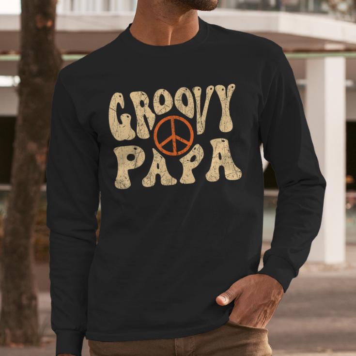 Groovy Papa 70s Aesthetic Nostalgia 1970's Retro Dad Men Long Sleeve T-Shirt Groovy Papa 70s Aesthetic Nostalgia 1970's Retro Dad Men Long Sleeve T-Shirt
