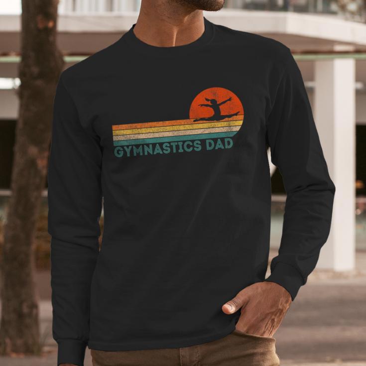 Gymnastics Dad Gymnastics Daughter Gymnast Dad Men Long Sleeve T-Shirt