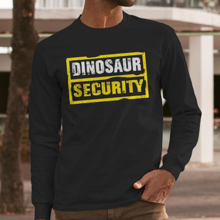 Halloween Adult Costume Dinosaur Security Dad Mom Men Long Sleeve T-Shirt Halloween Adult Costume Dinosaur Security Dad Mom Men Long Sleeve T-Shirt