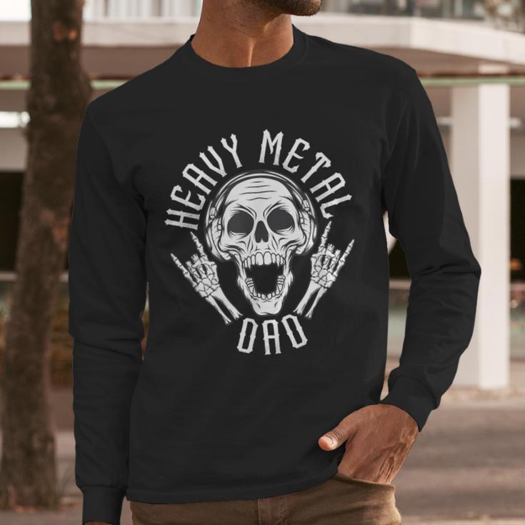 Heavy Metal Dad Shirt Rock Metalhead Heavy Metal Dad Men Long Sleeve T-Shirt